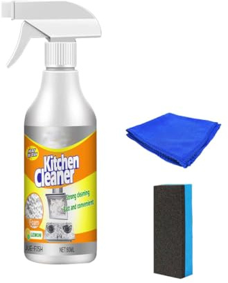 Shinepro Kitchen Cleaner, Heavy-Duty Kitchen Foaming Degreaser & Cleaner, Kitchen Cleaner Spray, Kitchen Foam Cleaning Spray, Kitchen Grease Cleaner Spray, Multi-Purpose Cleaner Spray (1 Set)