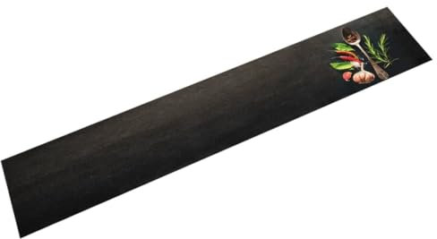 CIADAZ Küchenteppich Waschbar Gewürze 60x300 cm Samt, Teppich Küche, Küchenläufer, Läufer Küche, Teppich Für Die Küche, Teppich Läufer - 4005613