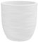 Nicoli Rhea Elegance Pot en résine rotative pour intérieur et extérieur, résistant aux UV, jardinière à bol diamètre 30 cm et 40 cm (blanc, Ø 40 x 40 cm)