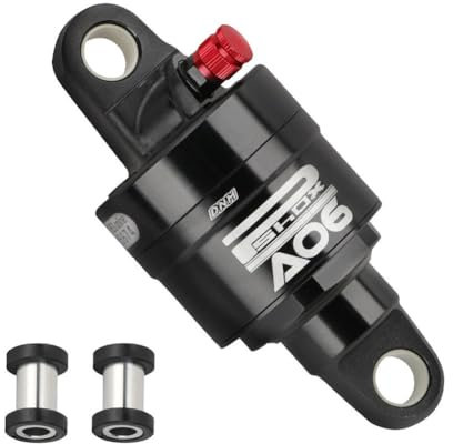 QAINKUN Fahrrad DäMpfer Luftdruck MTB 100-190mm Bike Mountainbike Hinten Stoßdämpfer Mit Buchse Klapp Absorber MTB Fahrrad Teile FahrraddäMpfer Komponenten(150mm)