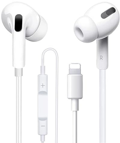 For iPhone Headphones Wired Earbuds Noise Isolating Headsets Corded Earphones Built-in Microphone & Volume Control Compatible with iPhone 14/13/12/11/8/7 Pro Max/X/XS/SE, Support All iOS System