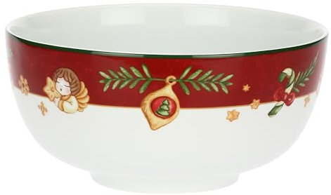 THUN, Ciotola in Porcellana, Versione Grande, Collezione Sorprese di Natale, Ciotola da Collezione, Idea Regalo per Natale, Ø 24,9 x 11,9 cm h