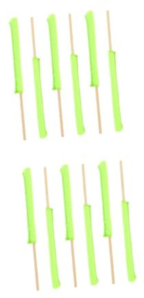 minkissy 12stücke Teiliges Reinigungsstäbe Für Glasbecher Multifunktionale Haushaltsreinigung Mit Bambusgriff Und Mikrofasertuch Effektive Reinigung Für Flaschen Und Schwer Zugängliche