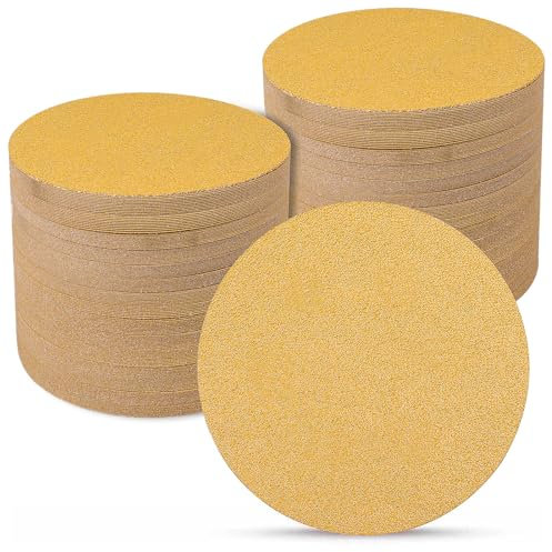 Sruhrak Sanding Discs 150mm 70 Pcs, 40 Grit 6 inch NO Hole Hook and Loop Orbital Sander Discs, Sanding Pads for Random Orbital Sander Pads and All Oscillating Tools