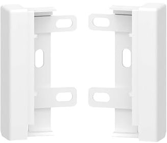 GGK - Lot de 2 Embouts de Finition Blancs pour plinthe électrique 4D 20 x 80