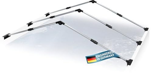 DRYPOOL® | Regen-, Winter- u. Schmutzschutz für Pool u. Abdeckung | Kein Wasser- u. Schmutzstau mehr | Aluminiumsystem für ovale u. rechteckige Aufstellpools | Überwinterungsschutz | einfacher Aufbau