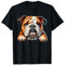 Niedlicher Bulldoggen-Liebhaber, Welpe, Hund, Mutter, Papa T-Shirt