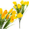 Martom Krokus KÜNSTLICHE KROKUSSE Strauss 10 KROKUSSE IM Gras ZUSAMMENSETZUNG FRÜHLING GELB Kunstblumen Wie Echt Frühling Dekoblume für Hochzeitszimmer Home Decor Wohnzimmer Büro Hotel Küche Decor