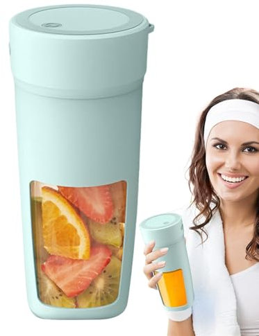 Licuadora personal portátil, licuadora exprimidora portátil - Pequeñas máquinas exprimidoras de viaje,Mezcladores de frutas recargables de alta velocidad, exprimidor de tamaño personal para gimnasio,