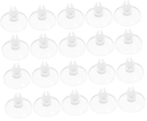 getuse Clips de luz con ventosa, 20 mini soportes transparentes, fuerte adherencia para decoraciones navideñas, ganchos reutilizables para ventanas y paredes, diseño compacto