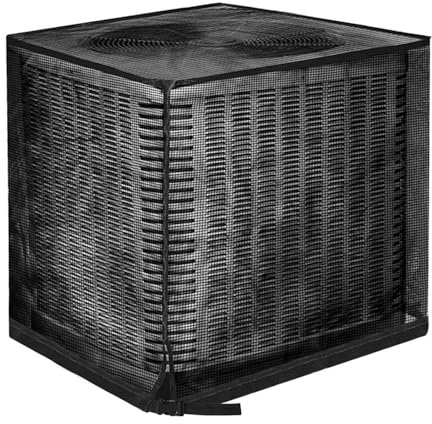 HLIWS 1 Pezzi Copri condizionatore da esterno, Coperchio del Condizionatore Esterno, Anti-Neve Anti-Polvere Copri Climatizzatore Esterno, per le unità esterne Proteggere dalle foglie (80 * 80 *90 cm)