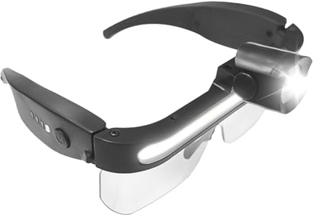 Yulokdwi Sicherheitsbrille Mit Aufladbarer LED-Beleuchtung | Schutzbrille Mit 2 Modi | Beschlagfreie Schutzbrille,Für Männer Frauen Labor Auto Reparatur Unter Motorhaube Dunkle Arbeitsbereiche