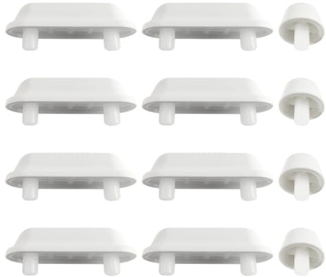 TAHJOS 12 Pezzi Paracolpi Sedile Wc, Tampone Per Tavoletta Water, Cuscinetti Ammortizzanti Per Sedile Del Water In Legno, Fermo Per Copri Water,Gommini Tavoletta Wc