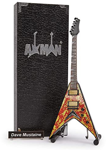 Dave Mustaine - Miniatur-Gitarren-Replik – Musikgeschenke – handgefertigte Verzierung