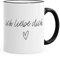 Tasse Ich liebe Dich Geschenk-Tasse Frau Mann Kaffeetasse Teetasse Keramiktasse MoonWorks® schwarz unisize