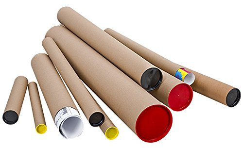 Propac Rohr-Versand Havanna, 10 cm x 100 cm, Stück 10, Texturiert, Pappe, Havana