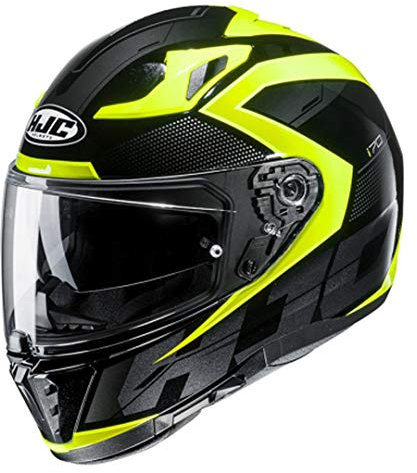 Motorradhelm HJC i70 ASTO MC4H, Schwarz/Fluo, M