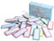 Magnetische Namensschilder Dry Erase Labels: 36 Stück 7,6 x 3 cm, 9 Farben, Büro- & Schulbedarf