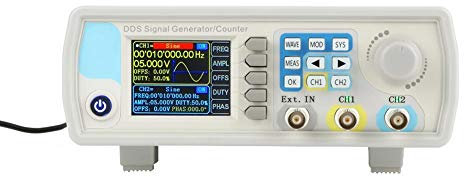 Focket Generatore di segnale, JDS6600 Generatore di funzioni DDS Controller Digitale Frequenza Sinusoidale Generatore di Segnali Arbitrari Generatore di Segnali Contatore di Frequenza(15MHz EU)