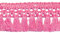 1m Fransenborte 32mm Meterware 26 Farben Quastenborte Zierborte Farbwahl, Farbe:rosé