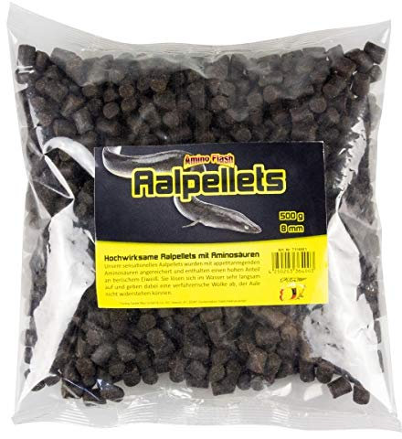 Fishing Tackle Max Unisex – Erwachsene 10C7114901C10 FTM Amin-Flash Aalpellets 8mm 7114901 Pellet, Bunt, Normal