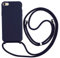 2ndSpring Coque avec Collier Compatible avec iPhone 7/8/iPhone SE 2020/iPhone SE 3 2022,Tour de Cou Lanière en Corde Pendentif Housse,Silicone Souple Bleu