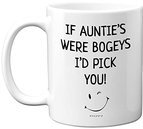 Stuff4 Auntie Gifts - Funny Auntie Mug, 11oz Ceramic Novelty Coffee Mugs/Cup Dishwasher Safe, Birthday Gifts, Best Birthday for Christmas, Presents