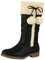 VAN HILL Warm Gefütterte Damen Winterstiefel Kunstfell Stiefel Bequem 173668 Schwarz 39