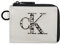 Calvin Klein Herren RFID Leder Slim Minimalist Card Case Wallet und Wallet Sets, Grauer halber Reißverschluss, Einheitsgröße