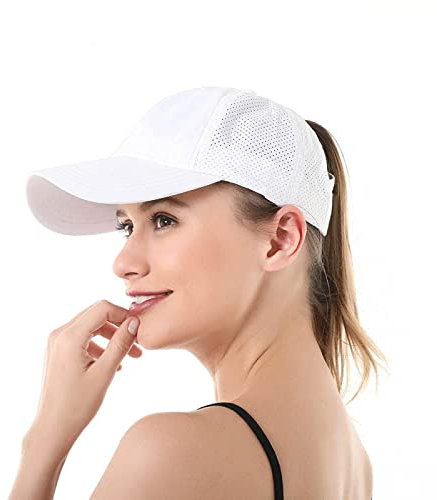 Baseball Cap Damen Basecap Kappe Herren Unisex Mütze Hut Baseballkappe Lady Cotton Summer Sun Cap Pferdeschwanz-N Frauen Criss Cross Messy Bun Verstellbarer Hysteresenhut Ponycap 1