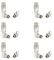 Hot Flow Chrome (Pack of 6) Cascade Corner Modern TRV Thermostatic Radiator Valve (Pair) Includes A Corner TRV Body & One Lock Shield. for Quick & Easy Temperature Control.
