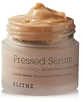 BLITHE Pressed Serum Tundra Chaga – Anti-Aging Gesichtscreme, Koreanisches Serum mit Chaga-Extrakt für straffe Haut, intensive Feuchtigkeit, nährende Pflege (27 ml)