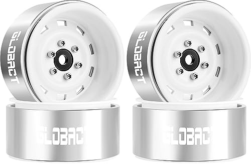 GLOBACT 1.9 Beadlock Wheel for 1/10 TRX4 TRX6 SCX10 I II III Pro Redcat, W | 1/10 RC Wheel Hub, 1/10 RC Crawler Car Upgrade Accessories