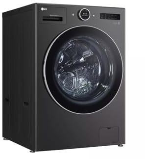 LG 5.0 cu. ft. Mega Capacity Smart Front Load Electric All-in-One Washer Dryer Combo with TurboWash360 WiFi in Black Steel