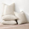 MIULEE 4er Set Kordsamt Kissenbezüge Kissenbezug Dekorative Kissenhülle Moderne Sofakissen Kissen Zierkissen Couchkissen für Sofa Dekokissen Wohnzimmer Schlafzimmer 45x45 cm Beige