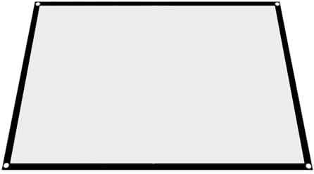 Yctze Écran de Projecteur Blanc Pliable et Portable, Diagonale de 60 à 100 Pouces, Rapport 4: 3, Idéal pour la Rétroprojection, l'extérieur, la Fenêtre, la Vidéo, Noël et Plus