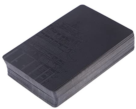 KICHOUSE Kreative Schwarze Spielkarten Für Pokerabende Für Zuhause Die Bar Büro Für Unvergessliche Nächte Mit Freunden Und Familie