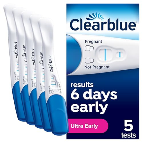 Clearblue Ultra Early Pregnancy Test (10mIU) Value Pack, Results 6 Days Early, 5 Tests