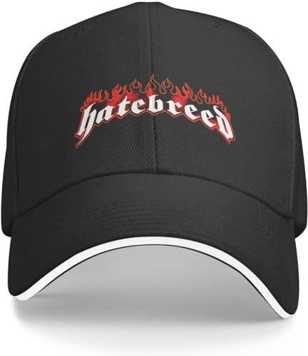 Baseballkappe Hiphop Sonnenhut Hatebreed Band Rock Metal Best of Logo Baseballkappe Strandtasche Neuer Hut Damen Strandhut Herren