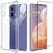 Cover Compatibile per Motorola Moto G85 5G con 1 Pellicola Vetro Temperato, Morbido Silicone ed Antiurto Protettivo Bumper TPU Gel Smartphone Custodia Case - Trasparente