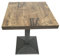 Mesa de bar cuadrada mesa de bistro, Mesa de Bar, Mesa Alta para Cocina con diseño Industrial, Mueble recibidor Minimalista, Mobiliario de Interior para bistró Estilo Vintage-60*60*75cm (retro)