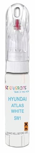 SCOOBYS PAINTS BACK IN THE MIX Paint Touch Up Pen For Hyundai Atlas White Sw1 Scratch Removal Car Repair