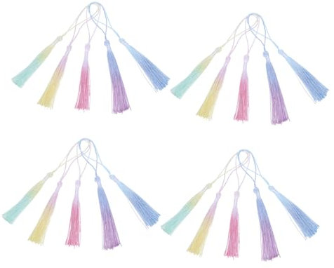 TEHAUX 20st Quaste Taschenanhänger Diy Liefert Fransenbesatz Fransen Nähen Polyester