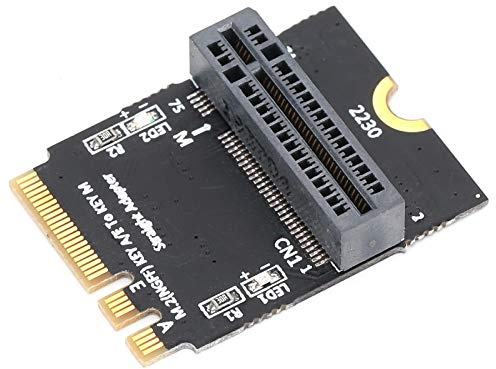 Phefop Adapterkarte M.2 Key AE Adapter Vertikale Installation Schnittstelle Erweiterung 2280 NVMe SSD
