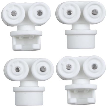 Lot de 4 patins pour rideaux IKEA VIDGA - Pièces de rechange - Système de crochets - Accessoires de rideau