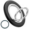 Handy Ring Halterung Magnetisch für MagSafe Ring, 360° Drehung Handy Fingerhalterung, Handyring Zubehör für MagSafe, Smart Handy Halterung für iPhone 16/15/14 Pro Max, 12/13 Pro Max Mini, Schwarz