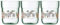 Mepal Kinder-Trinkgläser Mio 3er Set Trinkglas für Kinder Kinderbecher ab 9 Monaten Spülmaschinengeeignet 250ml Little Farm