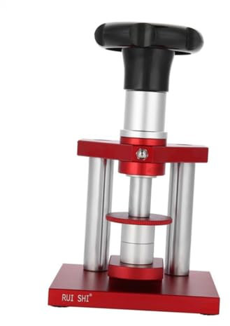 SHERCHPRY Uhrenreparatur-pressmaschine Hohes Uhrenrückdeckel-presswerkzeug Mit Matrizen in 20 Größen Uhrmacherwerkzeug