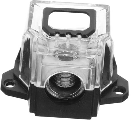 BELLIFFY Car Audio Ground Distribution Block Fuse 2-way Small Size Grounding Box Power Terminal Connector Kit for Car Audio Amplifier Wiring Accessories