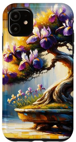 Mini albero fantasia viola Custodia per iPhone 11